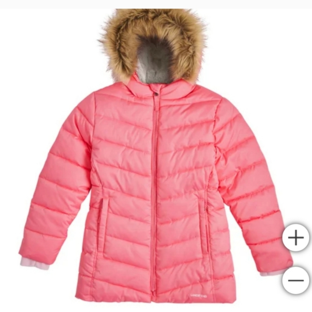 Land's End Hooded Youth Parka Jacket nwt - Picture 5 of 8